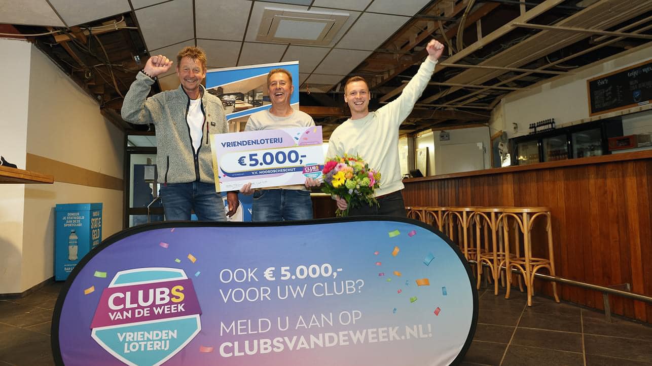 VriendenLoterij steunt voetbalvereniging Noordscheschut met 5.000 euro
