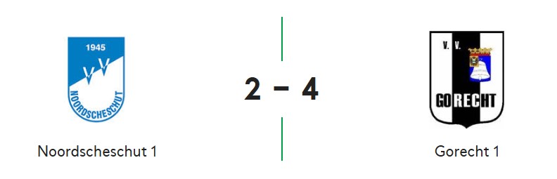 NOORDSCHESCHUT KRIJGT DEKSEL OP DE NEUS TEGEN GORECHT