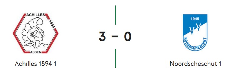 NOORDSCHESCHUT VERSPEELT WEDSTRIJD IN ÉÉN MINUUT